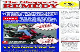 The Shopper's Remedy May 2016