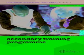 CPD secondary training programme 2016–17