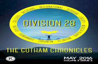 Division 28 | May 2016 Newsletter