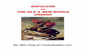 Napoleon vs the old and new world orders