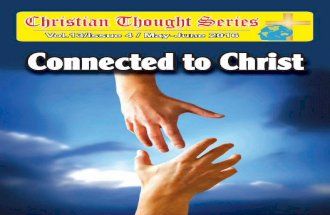 Christian thought series May -June 2016