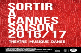 Sortir à Cannes - Saison 2016/17