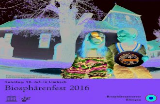 Programm Biosphärenfest 2016