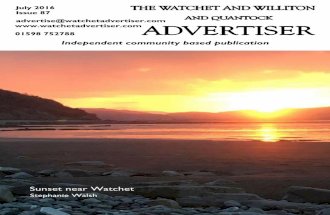 Watchet and Williton and Quantock Advertiser, July 2016