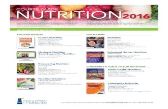 2016 Course Guide: Nutrition