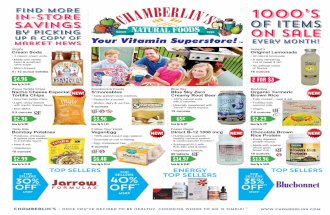 Chamberlin's July 2016 Sales Flyer