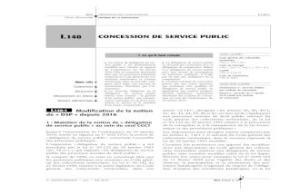 Concession de service public et DSP / MJ