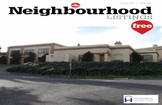 Neighbourhood CT Listings - 08 July 2016