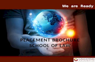 School of Law Placement Brochure