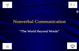 Chapter 6 - Nonverbal Communication