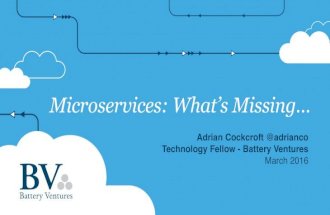 What's Missing? Microservices Meetup at Cisco