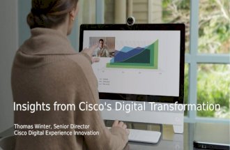 Digitize sales - digitize your team - digitize yourself - insights from Cisco's digital transformation