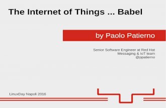 The Internet of Things ... Babel