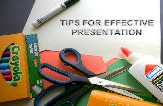 Tips for Excellent Presentation