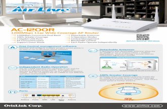 Air Live AC-1200R - Especificaciones