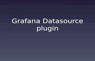 Grafana datasource plugin