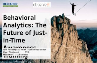 Behavioral Analytics: The Future of Just-In-Time Awareness Training