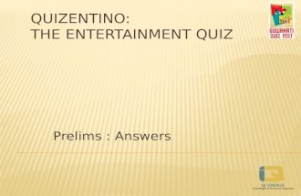 Quizentino-Prelims (With Answers)