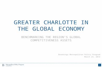 Greater Charlotte in the global economy: Benchmarking the region's global competitiveness assets