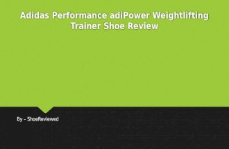 Adidas performance adi power weightlifting trainer shoe review