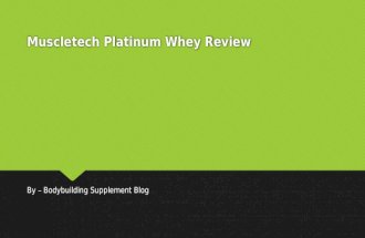 Muscletech platinum whey review