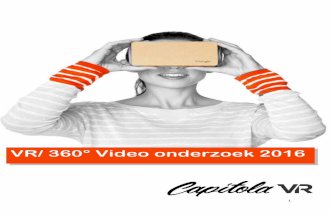 VR/ 360° Video onderzoek 2016 (whitepaper)