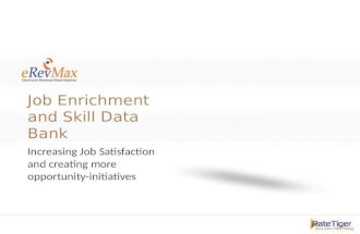 Job enrichment and skill data bank