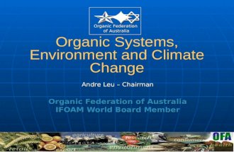 Organic Systems, Environment and Climate Change