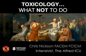 Toxicology: What NOT to do