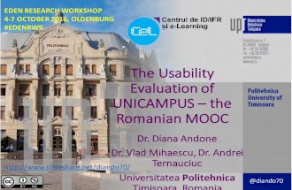 The Usability Evaluation of UNICAMPUS – the Romanian MOOC