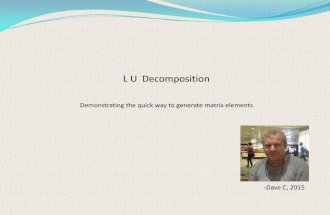 Lu decomposition (pdf)