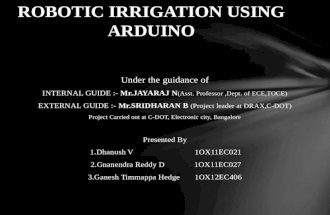 ROBOTIC IRRIGATION USING ARDUINO