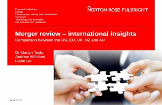 Merger review - International insights - April 2016