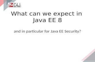 Java ee 8 + security overview