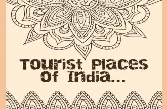 Tourist places in India.