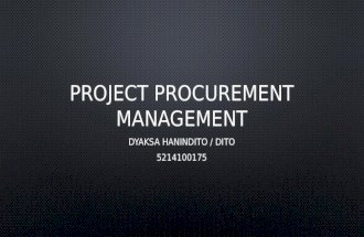 Project procurement management