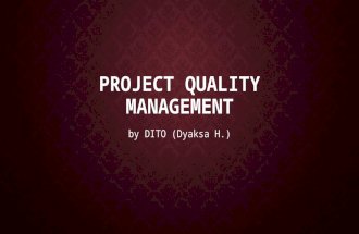 Project quality management