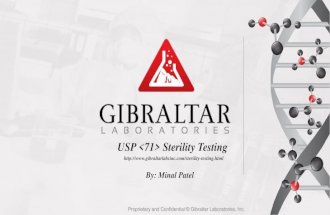 Sterility testing USP 71
