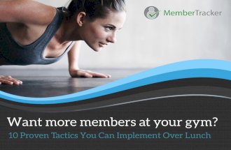10 Tactics to Increase Your Gym's Membership