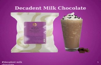 Decadent Milk Chocolate Recipe from Frappe Base Suppliers