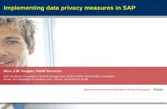 Materializing dataprivacy in sap .. how?