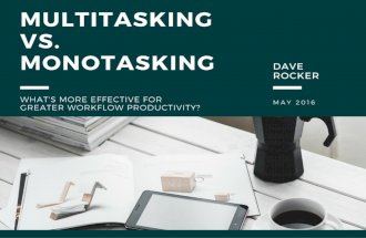 Dave Rocker: Multitasking vs. Monotasking - What's More Effective?
