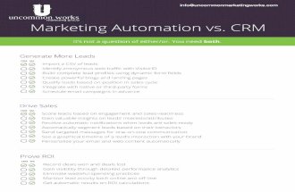 Marketing Automation vs CRM