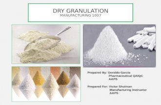 Dry granulation