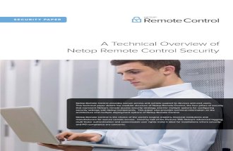 Netop Remote Control Security Overview