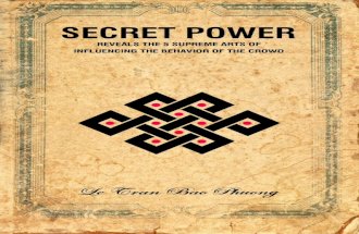 PR Book - SECRET POWER -  Reveals the 5 supreme arts of influencing the behavior of the crowd (sample)