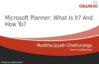 Microsoft Planner What is How To - Collab365