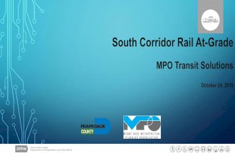 MPO TSC South Corridor Rail At-Grade presentation