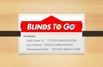 E-COMMERCE CASE STUDY on Blinds to go