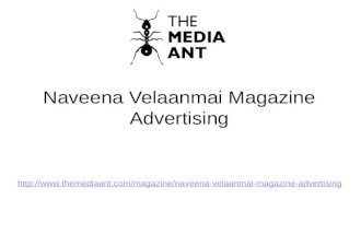 Naveena Velaanmai Magazine Advertising